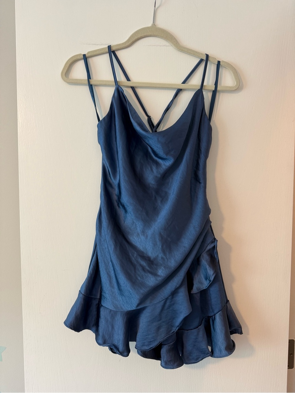 NWT Polly Satin Ruffle romper